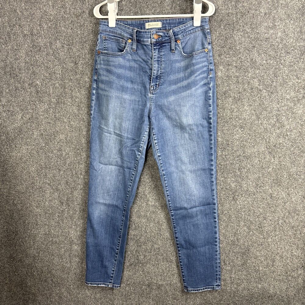 Madewell Jeans Womens Size 30 Tall Blue Curvy High Rise Skinny Crop